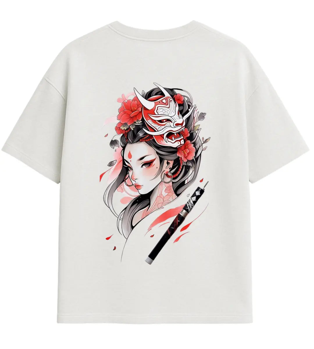 Geisha Warrior Oversize T-Shirt Lorinfo