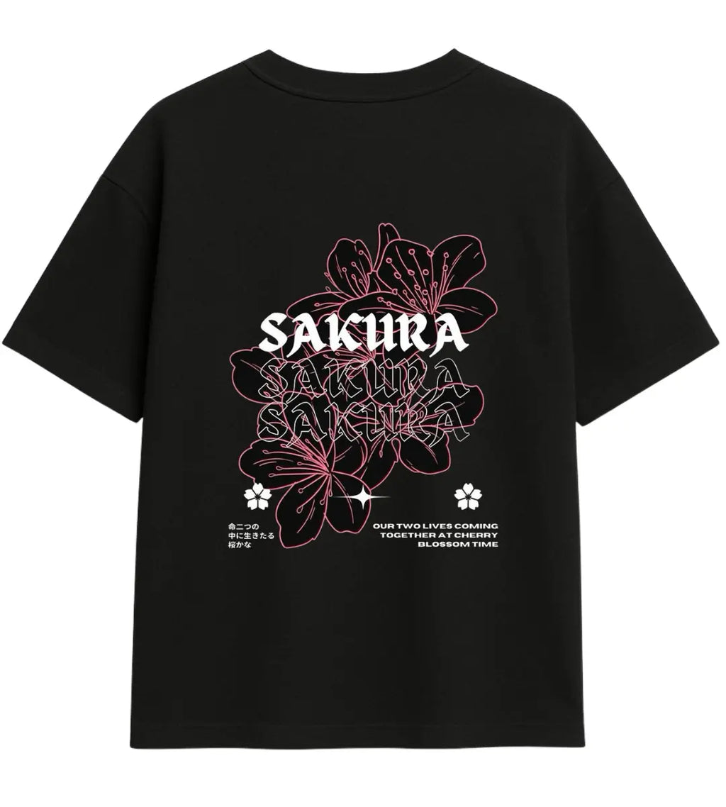 Sakura Blossom Oversize T-Shirt Lorinfo