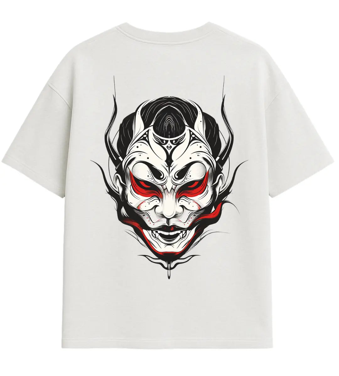 Blood Eyes Oni Oversize T-Shirt Lorinfo