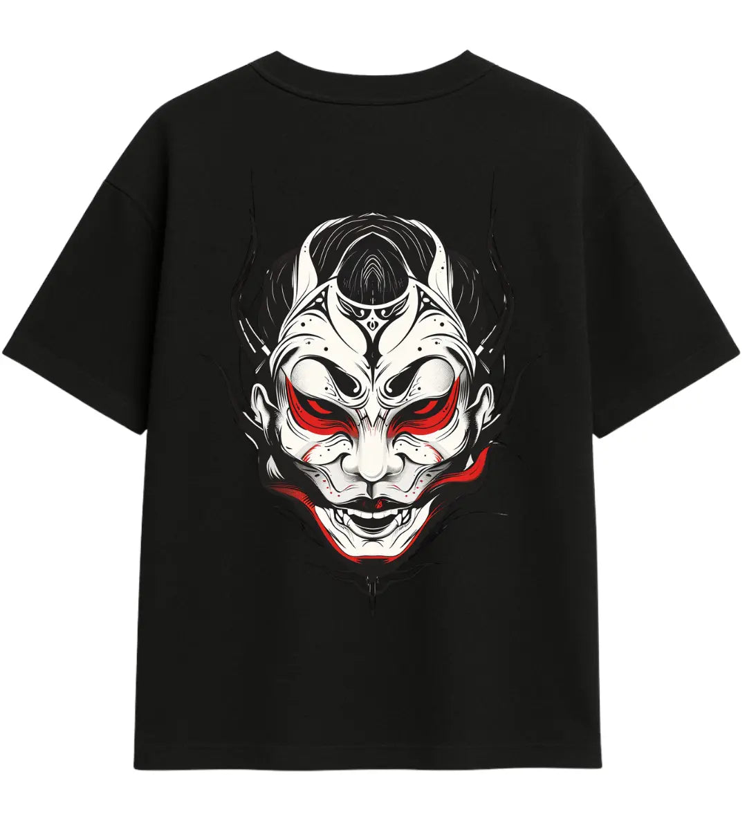 Blood Eyes Oni Oversize T-Shirt Lorinfo