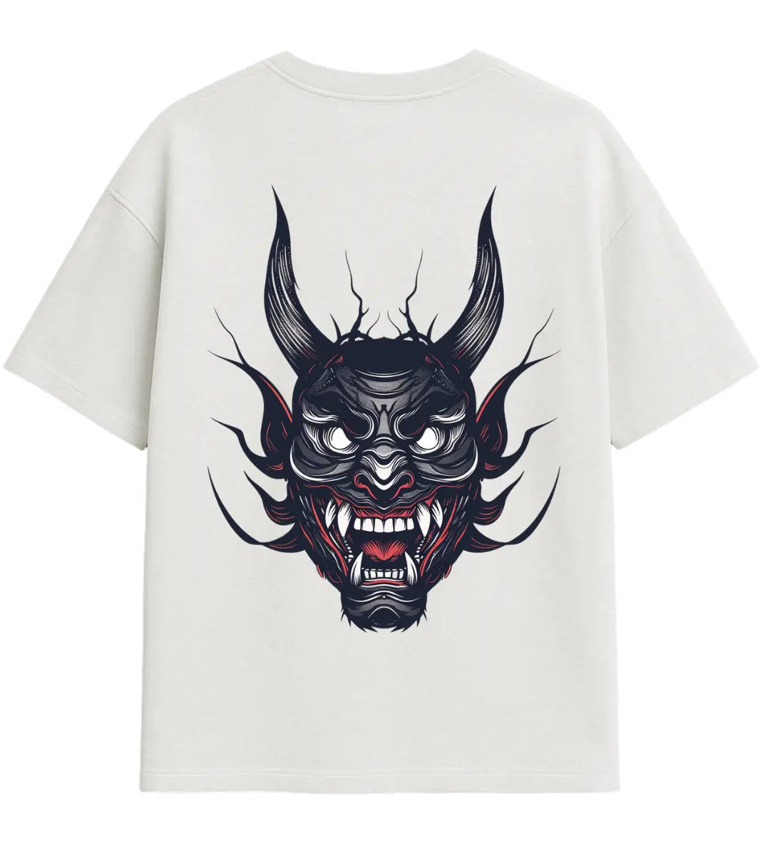Shadow Oni Mask Oversize T-Shirt Lorinfo