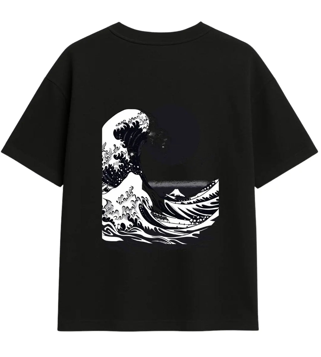 Great Pixel Wave Oversize T-Shirt Lorinfo