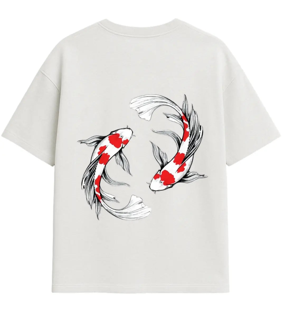 Koi Harmony Duo Oversize T-Shirt Lorinfo