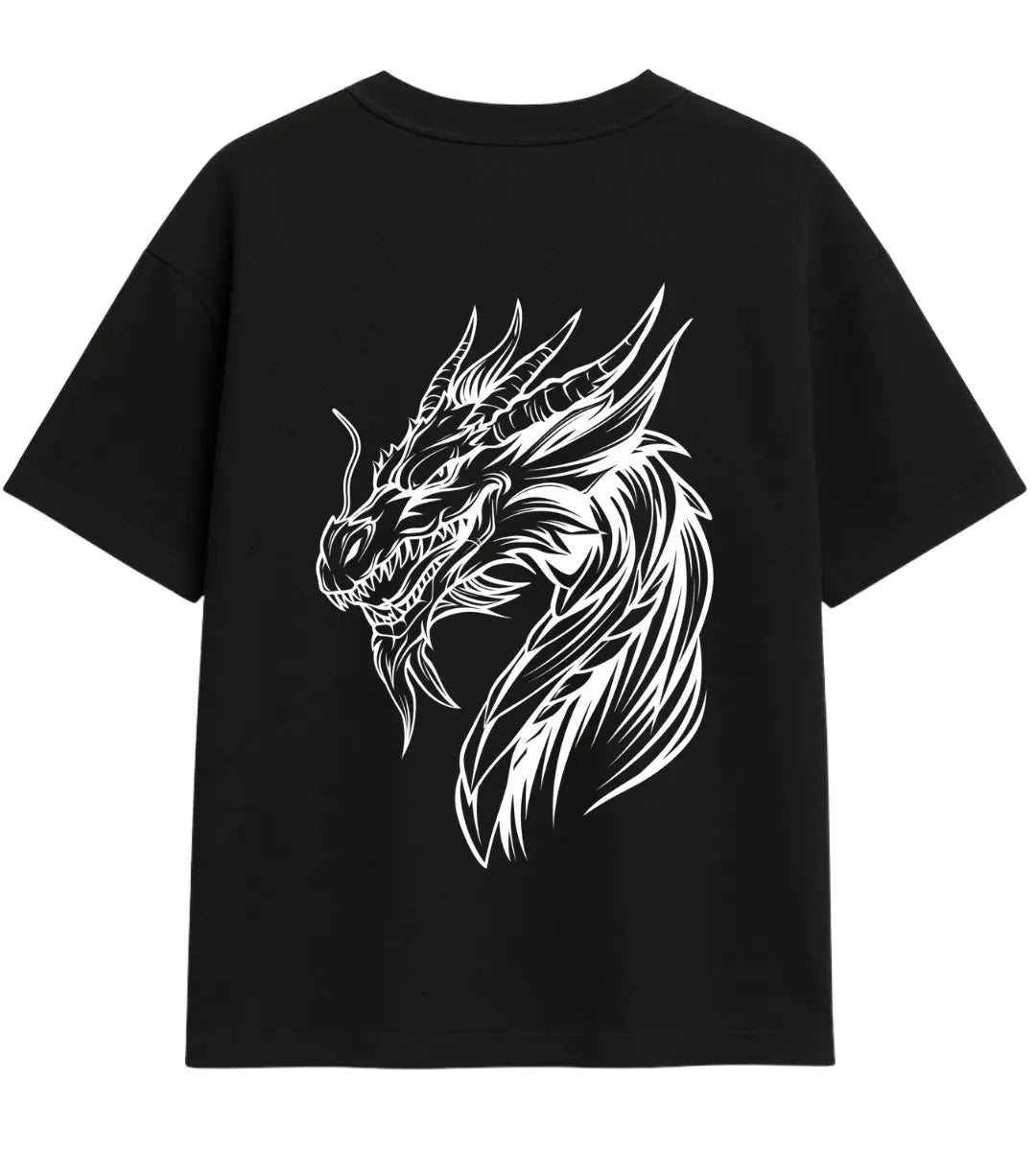 Steel Horn Dragon Oversize T-Shirt Lorinfo
