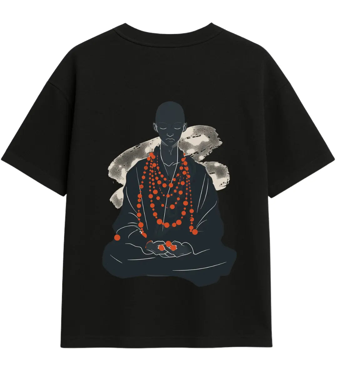 Infinite Beads Monk Oversize T-Shirt Lorinfo