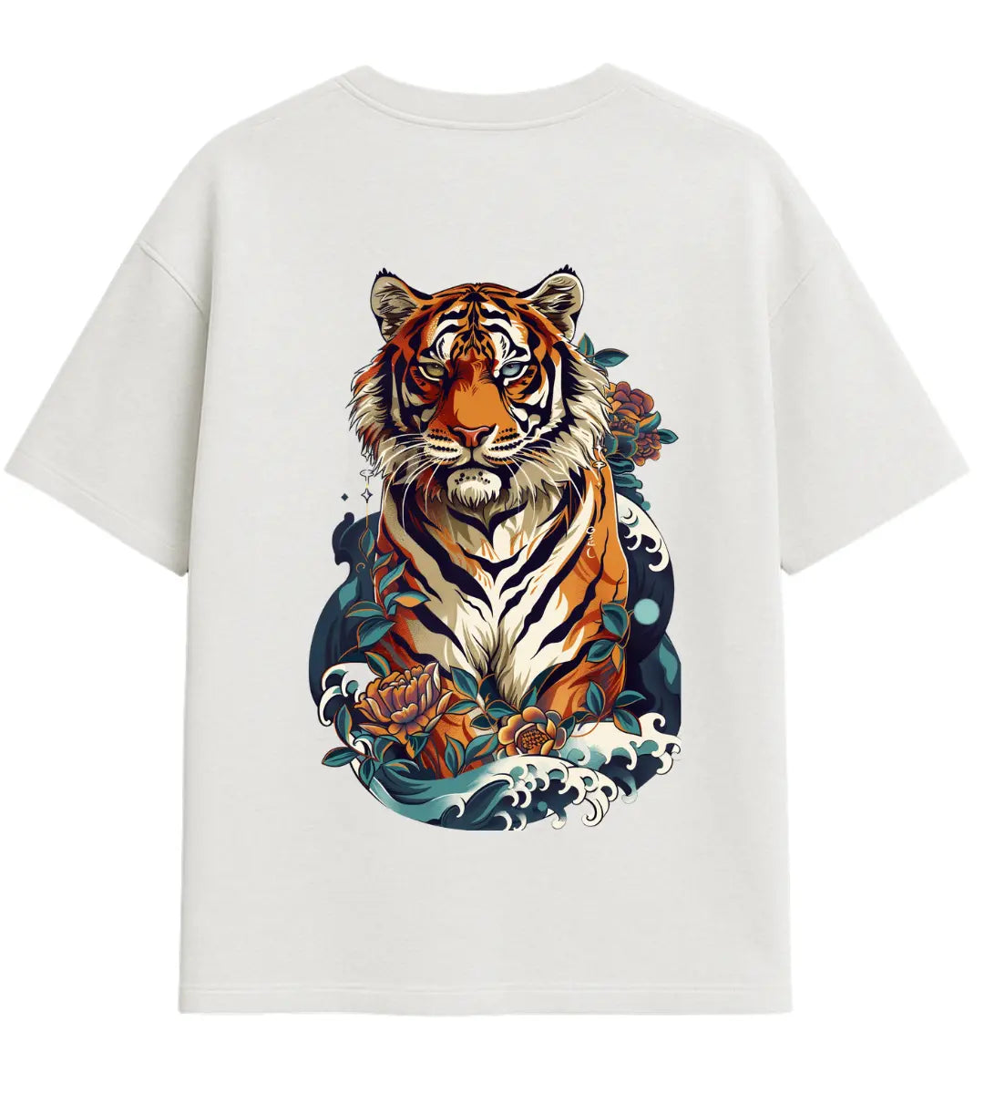 Lotus Tiger Spirit Oversize T-Shirt Lorinfo