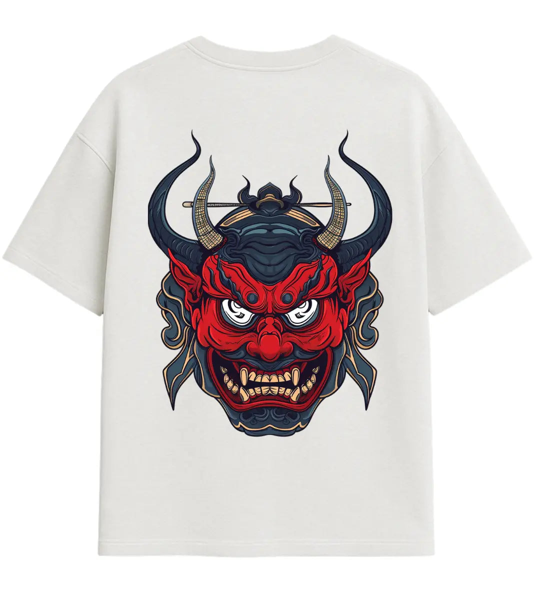 Red Oni Rage Oversize T-Shirt Lorinfo