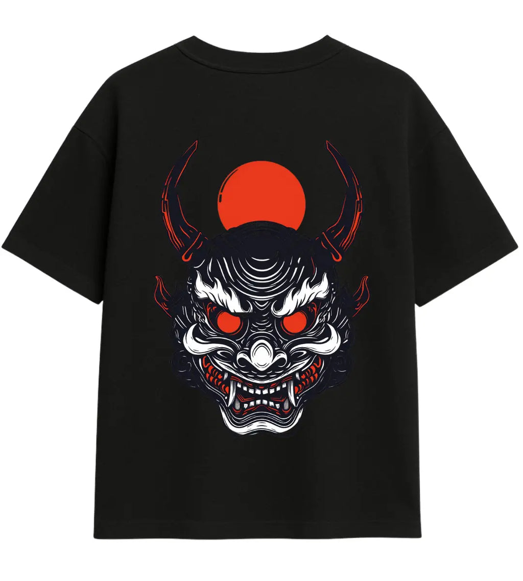 Rising Sun Oni Oversize T-Shirt Lorinfo