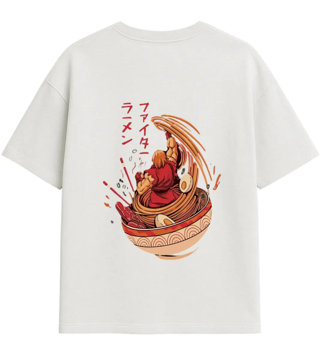 Fighter Ramen Oversize T-Shirt Lorinfo