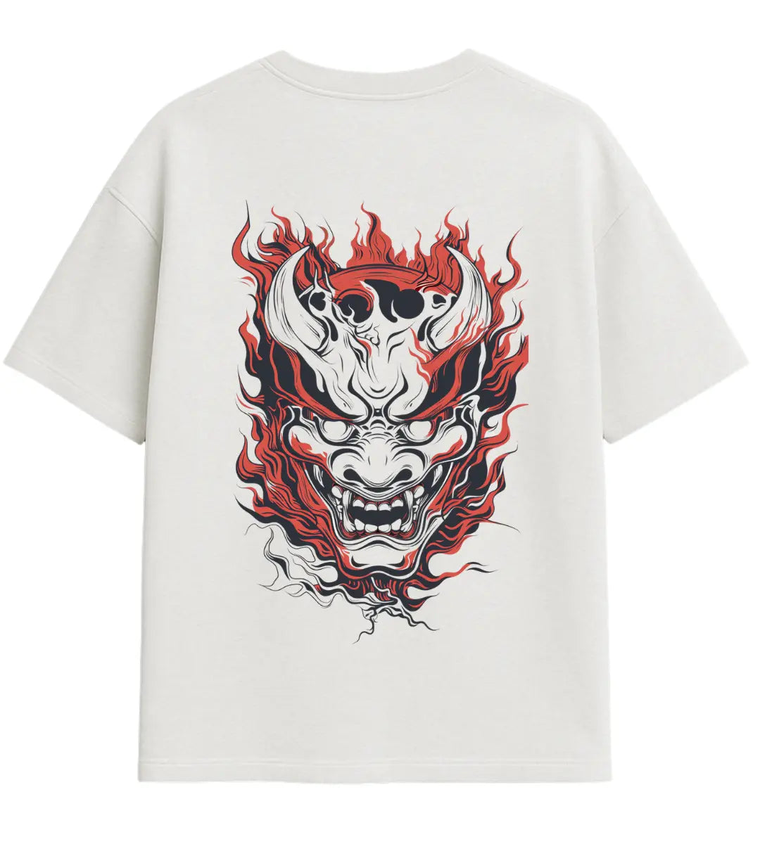 Crimson Wrath Oversize T-Shirt Lorinfo