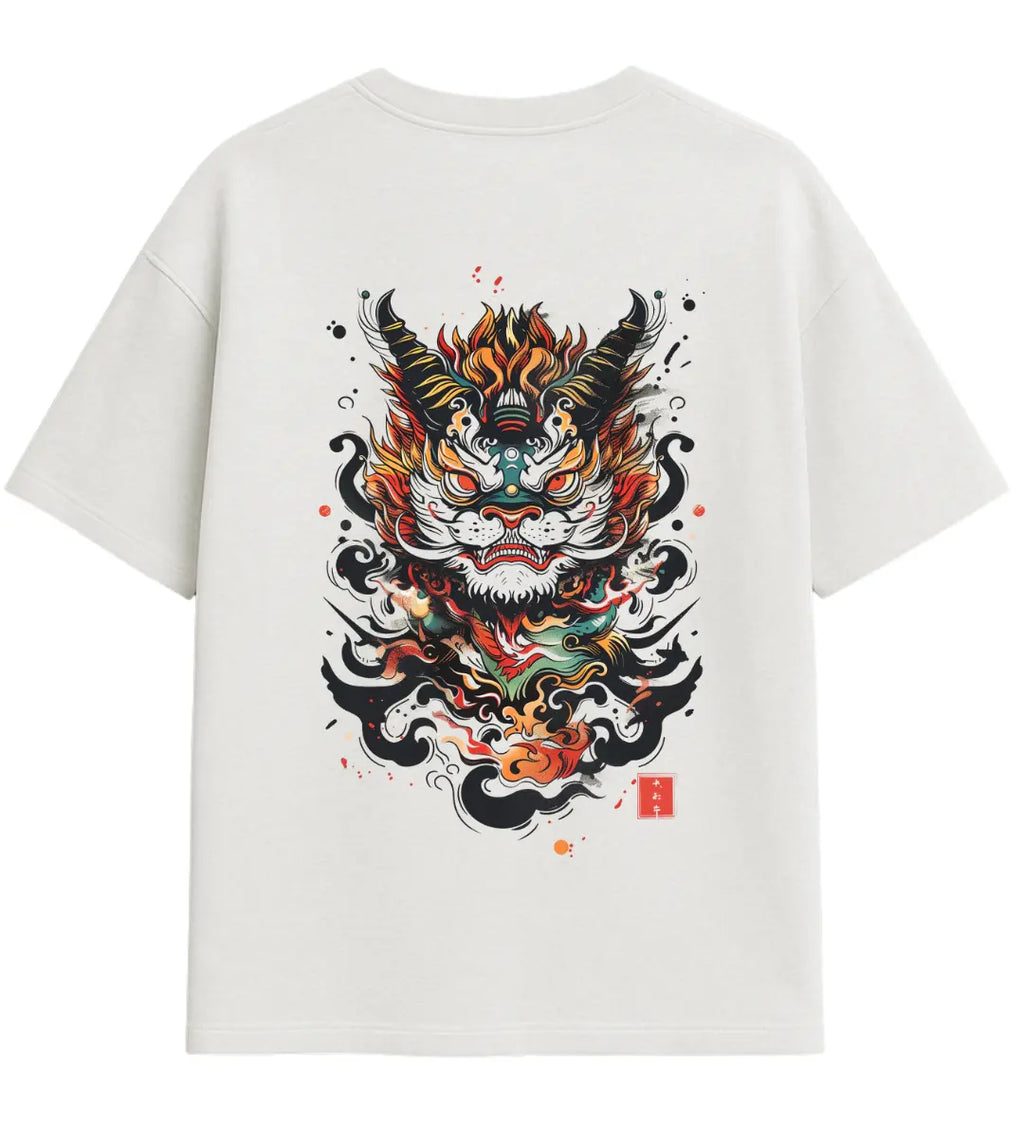 Inferno Oni Guardian Oversize T-Shirt Lorinfo