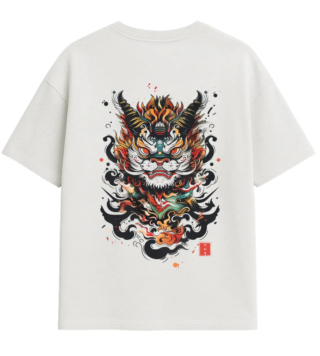 Inferno Oni Guardian Oversize T-Shirt Lorinfo