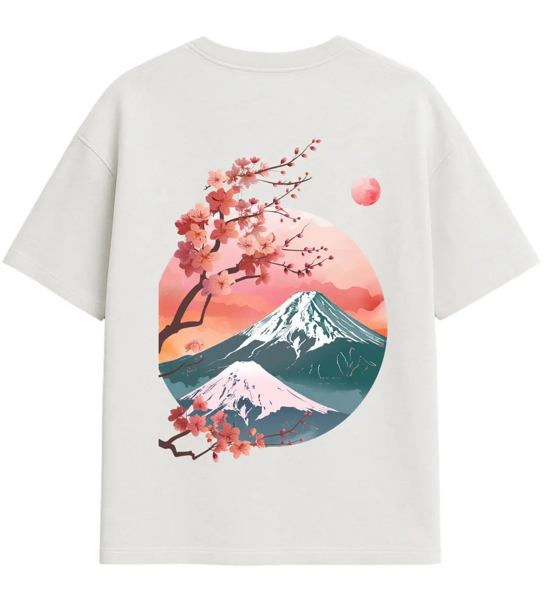 Twilight Sakura Peak Oversize T-Shirt Lorinfo