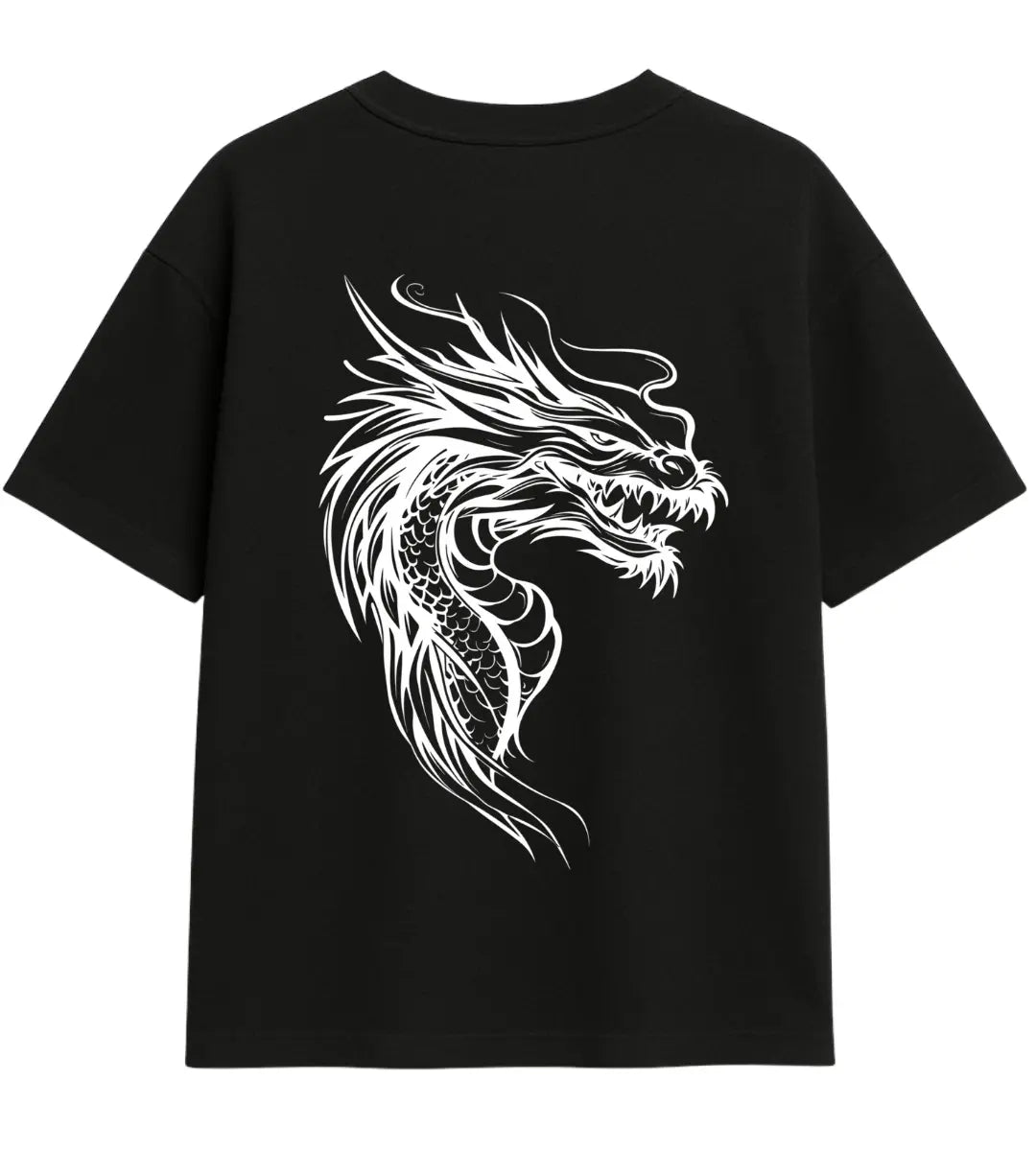 Shadow Fang Dragon Oversize T-Shirt Lorinfo