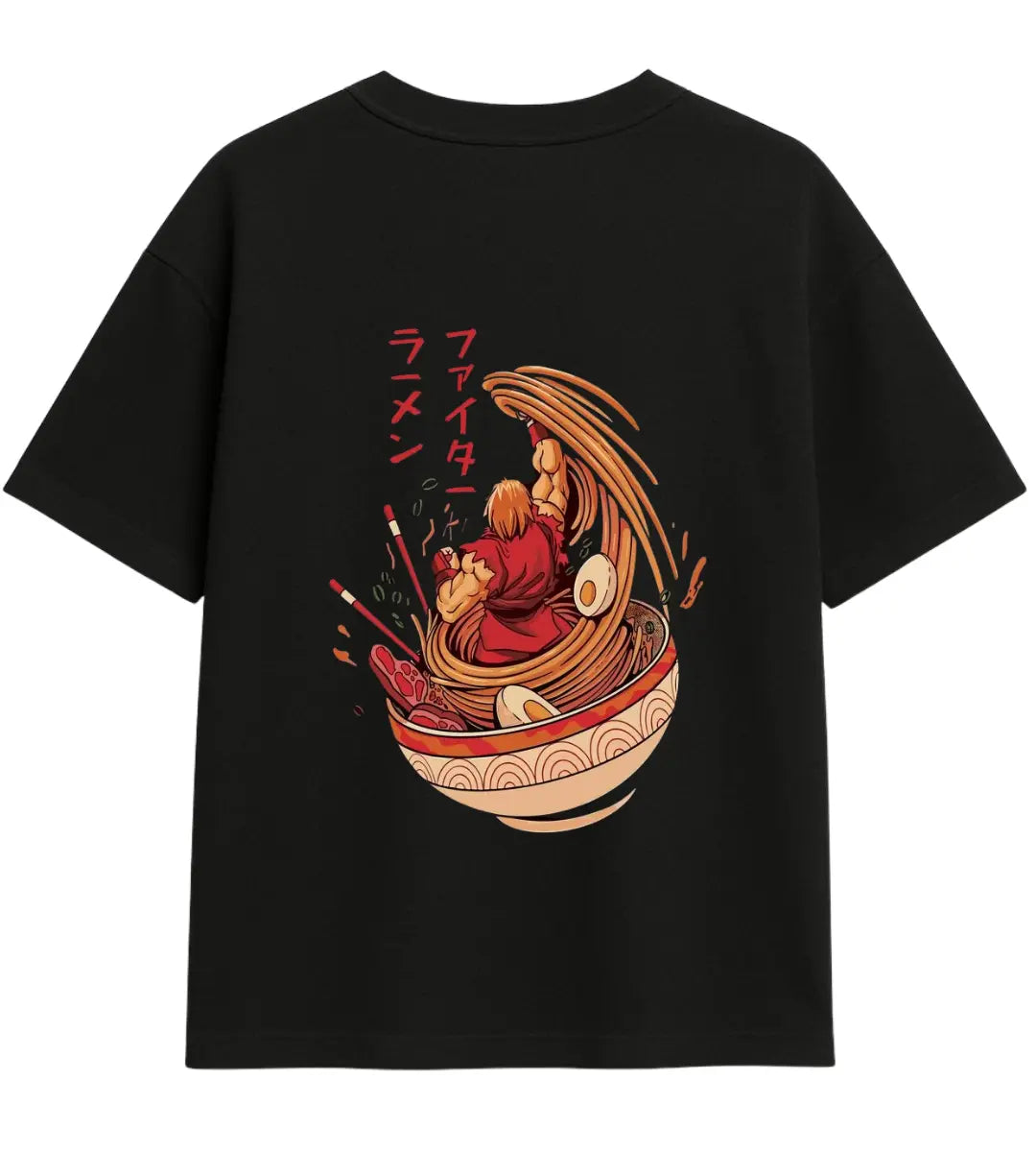 Fighter Ramen Oversize T-Shirt Lorinfo