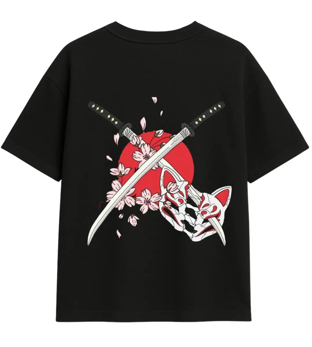Sakura Swords Oversize T-Shirt Lorinfo