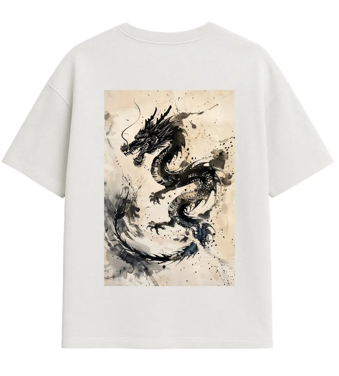 Ancient Spirit Dragon Oversize T-Shirt Lorinfo