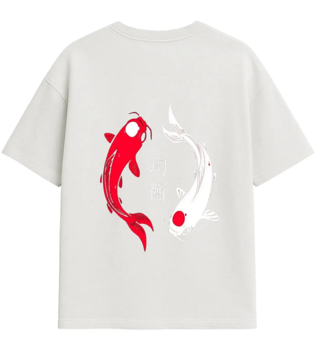 Koi Fishes Oversize T-Shirt Lorinfo