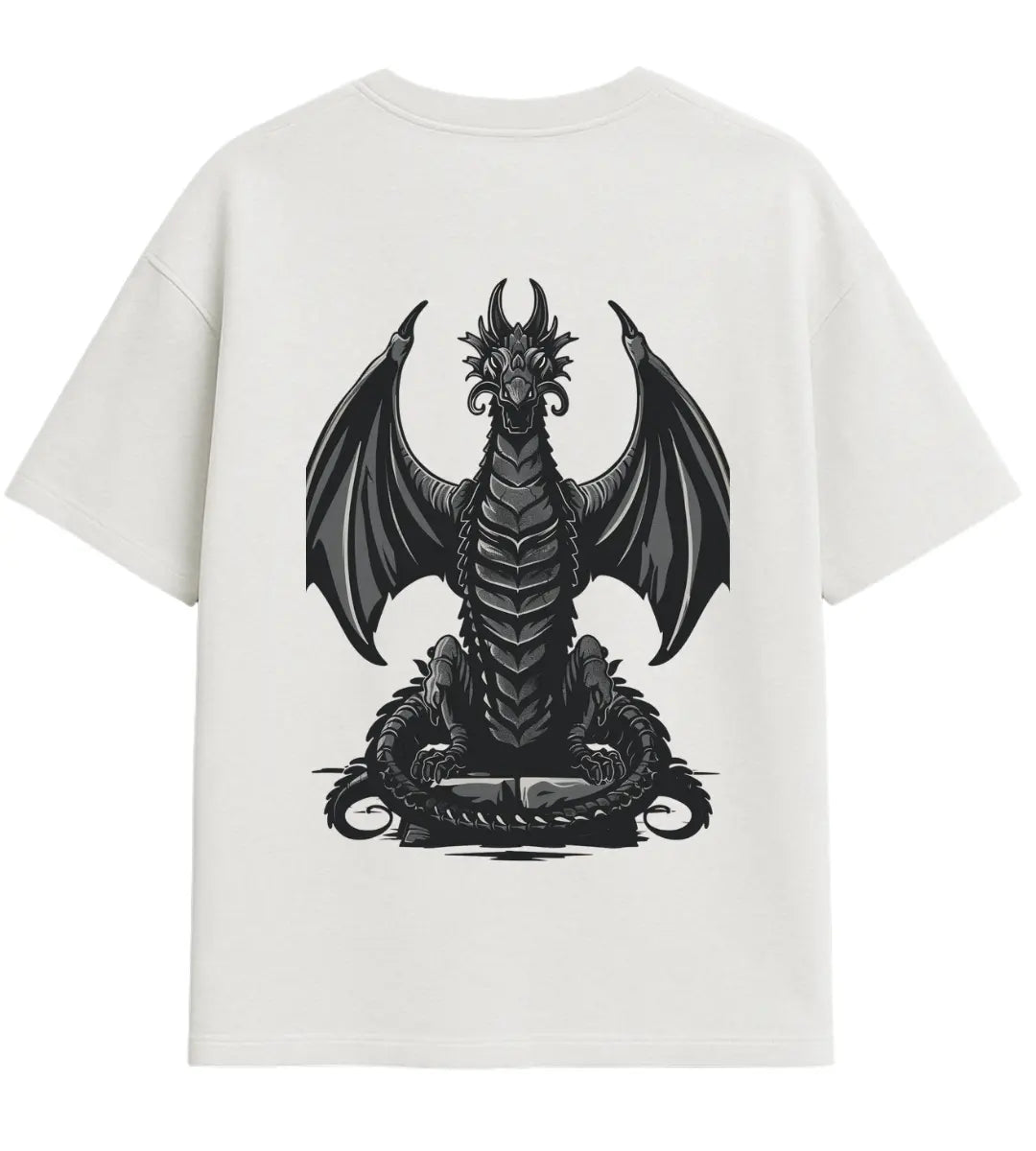 Dark Guardian Dragon Oversize T-Shirt Lorinfo