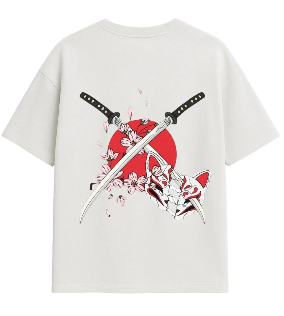 Sakura Swords Oversize T-Shirt Lorinfo