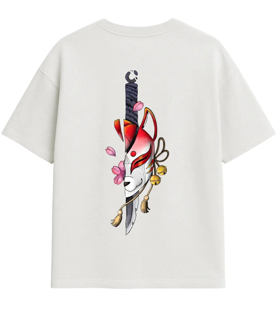 Sakura Maskesi Oversize T-Shirt Lorinfo