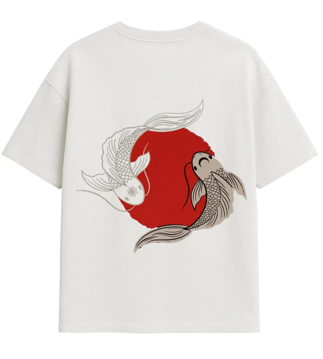 Koi Harmony Oversize T-Shirt Lorinfo