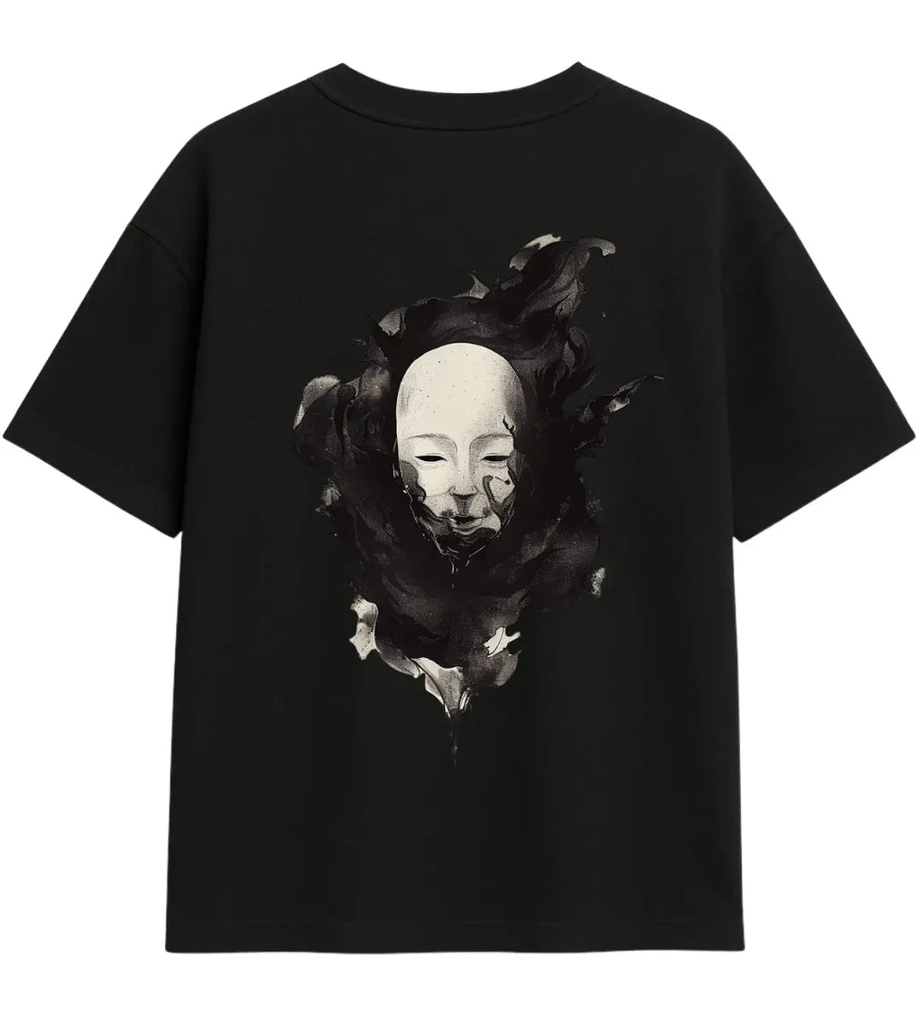 Silent Mask Oversize T-Shirt Lorinfo