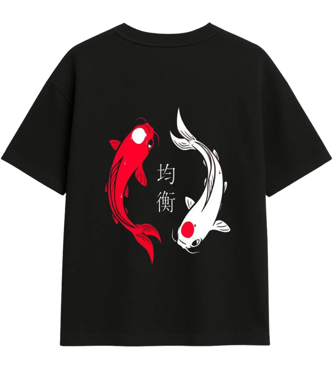 Koi Fishes Oversize T-Shirt Lorinfo