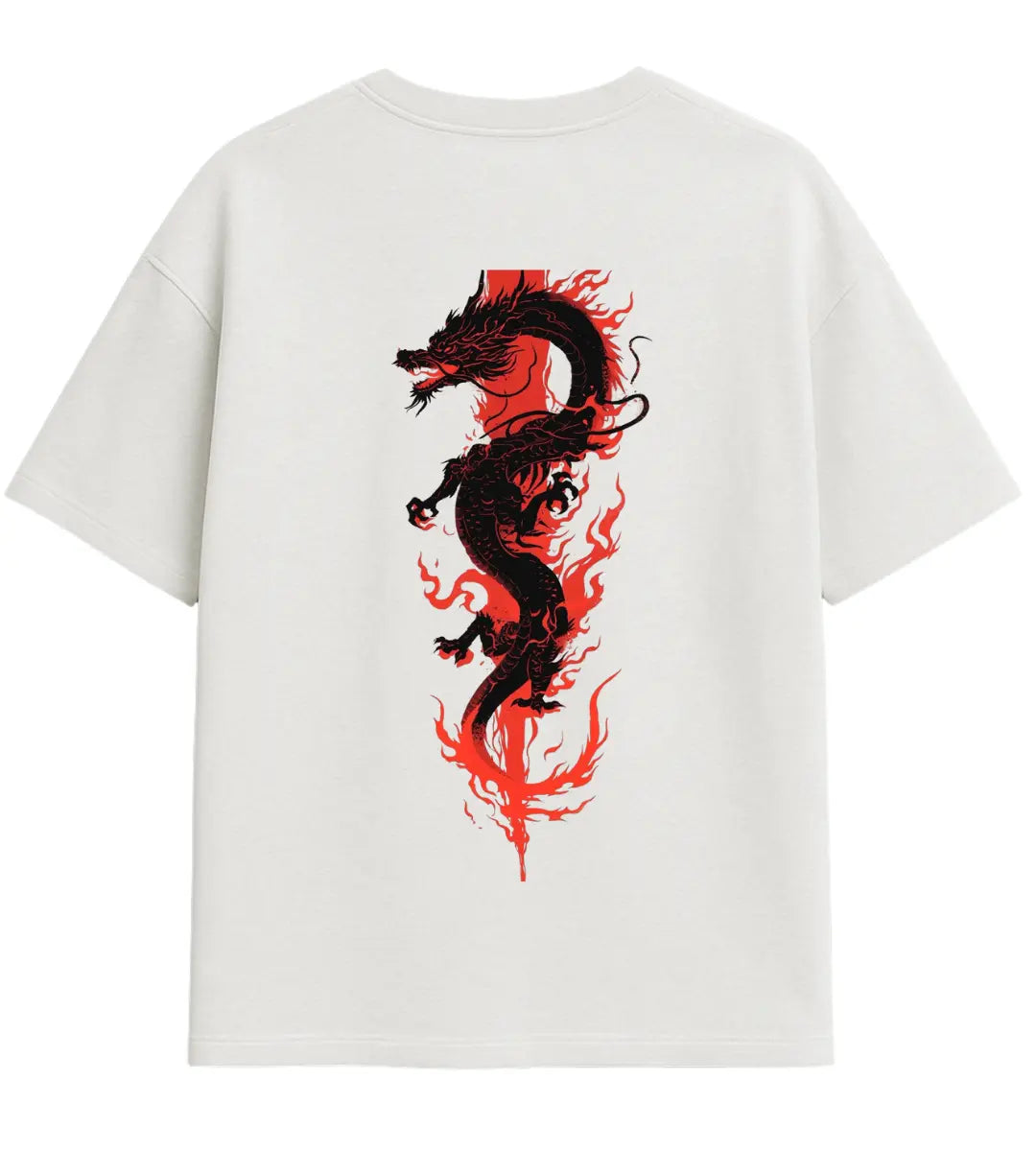Flame Dragon Oversize T-Shirt Lorinfo
