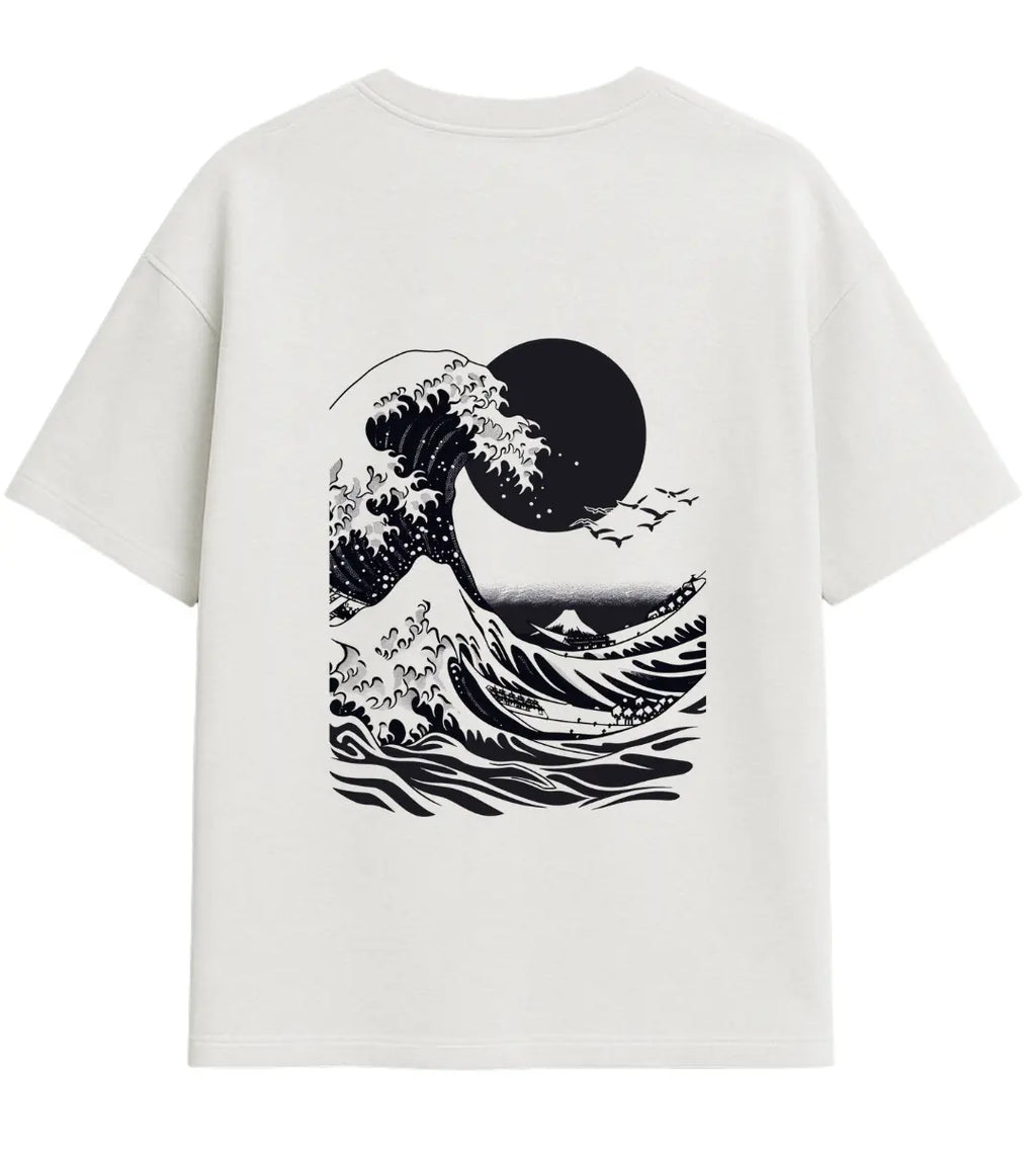 Great Pixel Wave Oversize T-Shirt Lorinfo