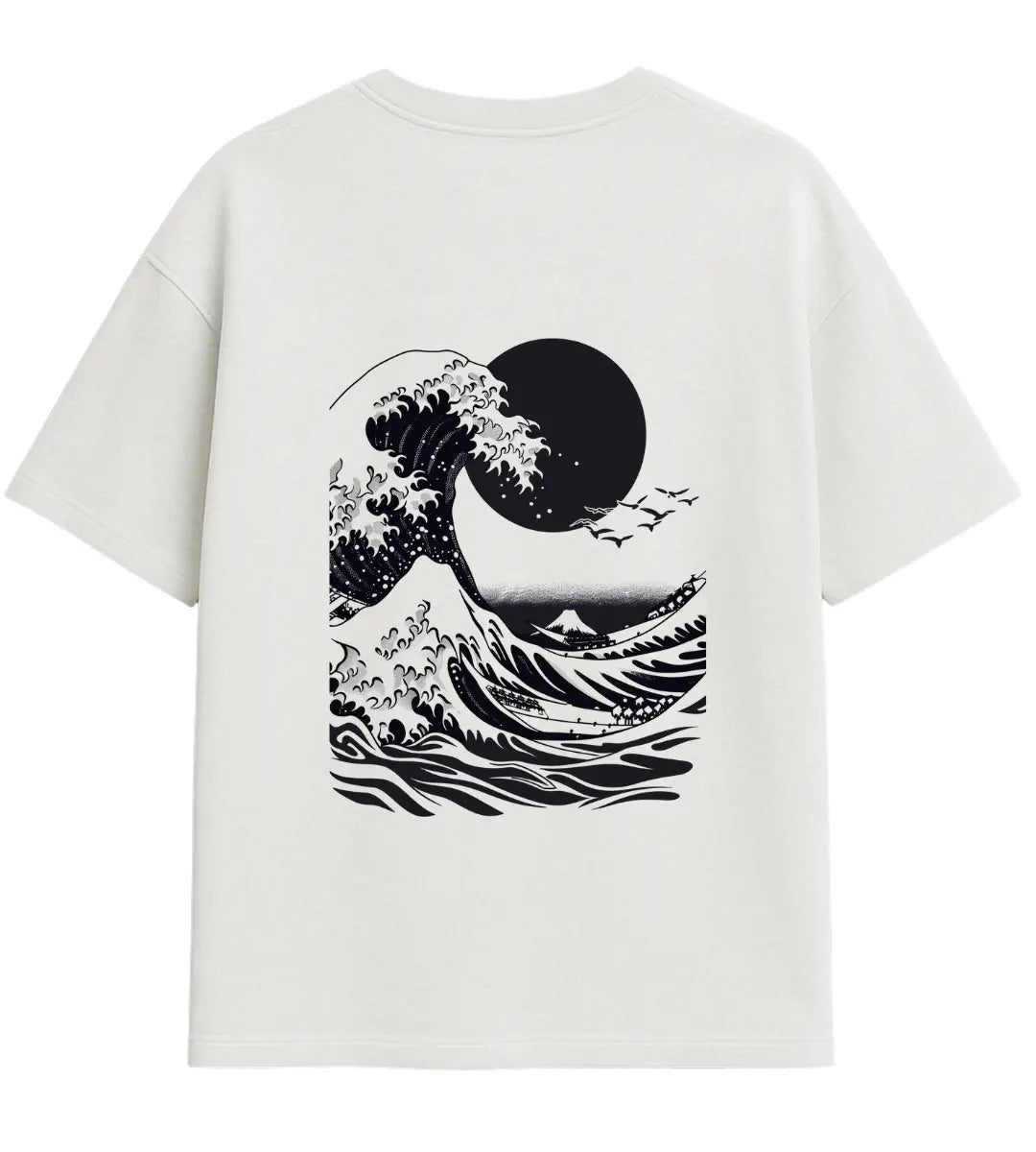Great Pixel Wave Oversize T-Shirt Lorinfo