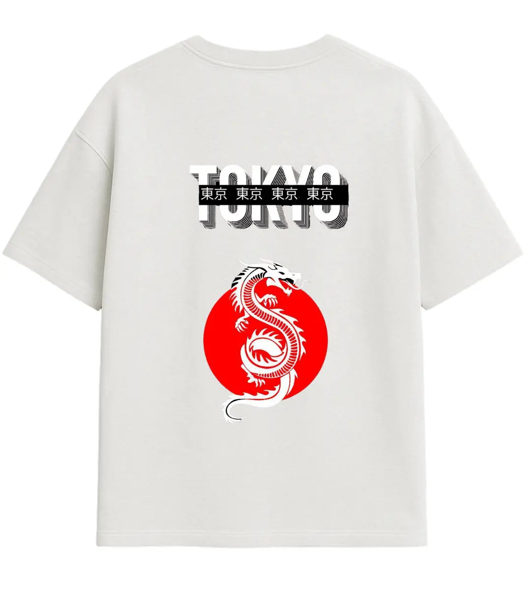 Tokyo Ejderhası Oversize T-Shirt Lorinfo