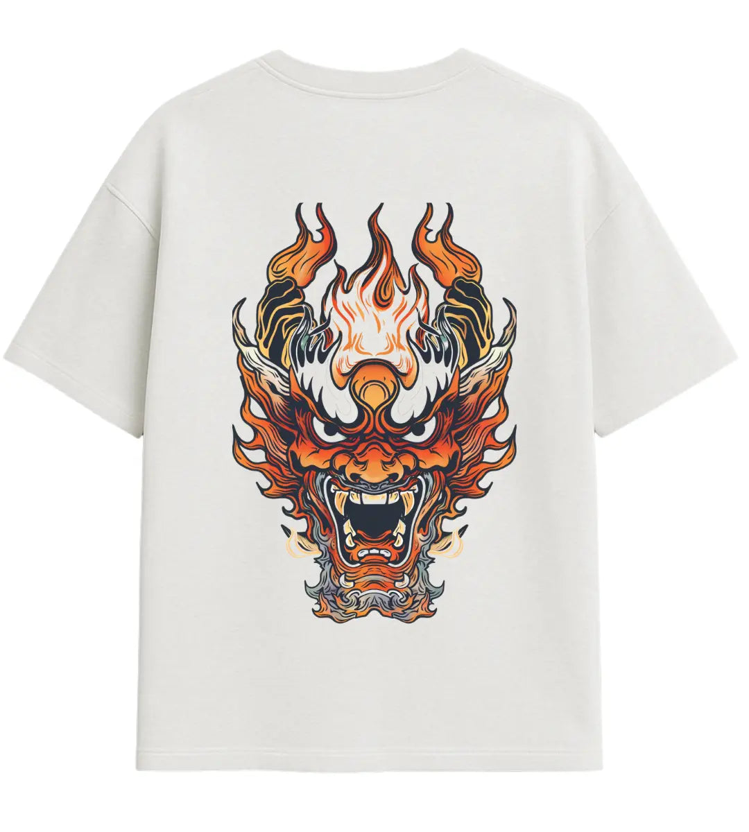 Fire Oni Oversize T-Shirt Lorinfo