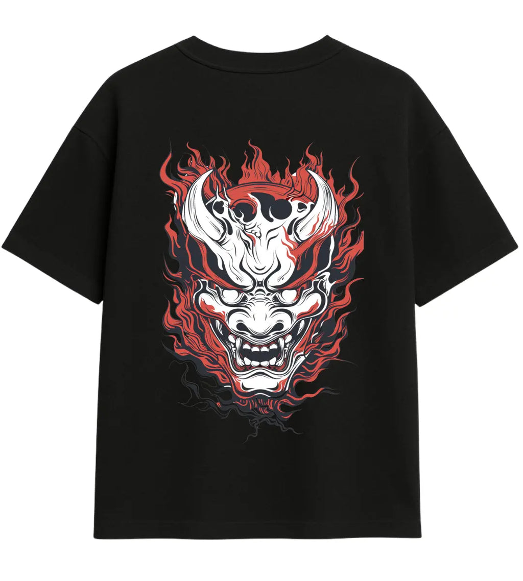 Crimson Wrath Oversize T-Shirt Lorinfo