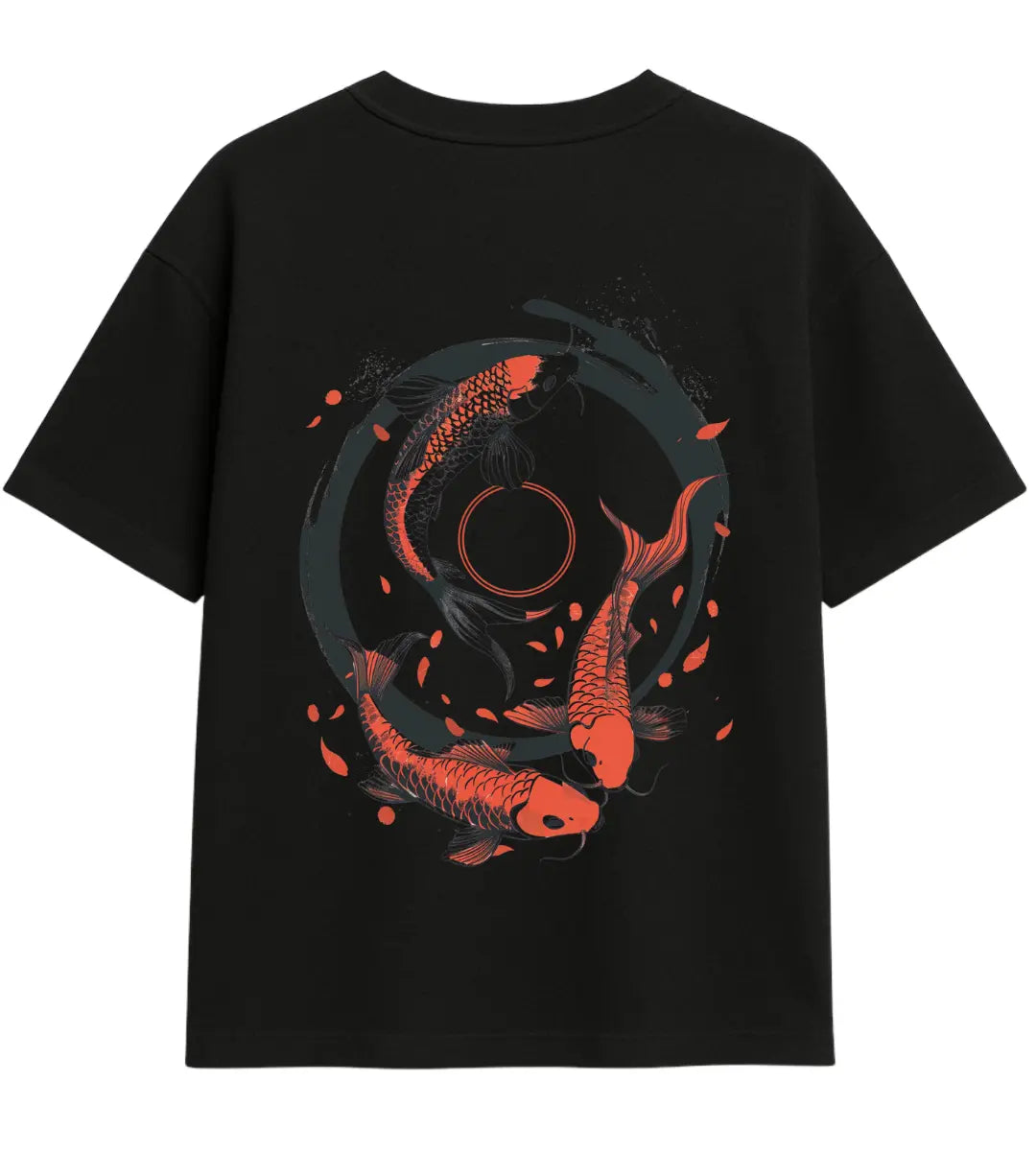 Enso Koi Flow Oversize T-Shirt Lorinfo