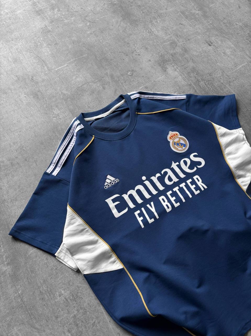 Adds Real Madrd Oversize T-shirt - Mavi/Beyaz