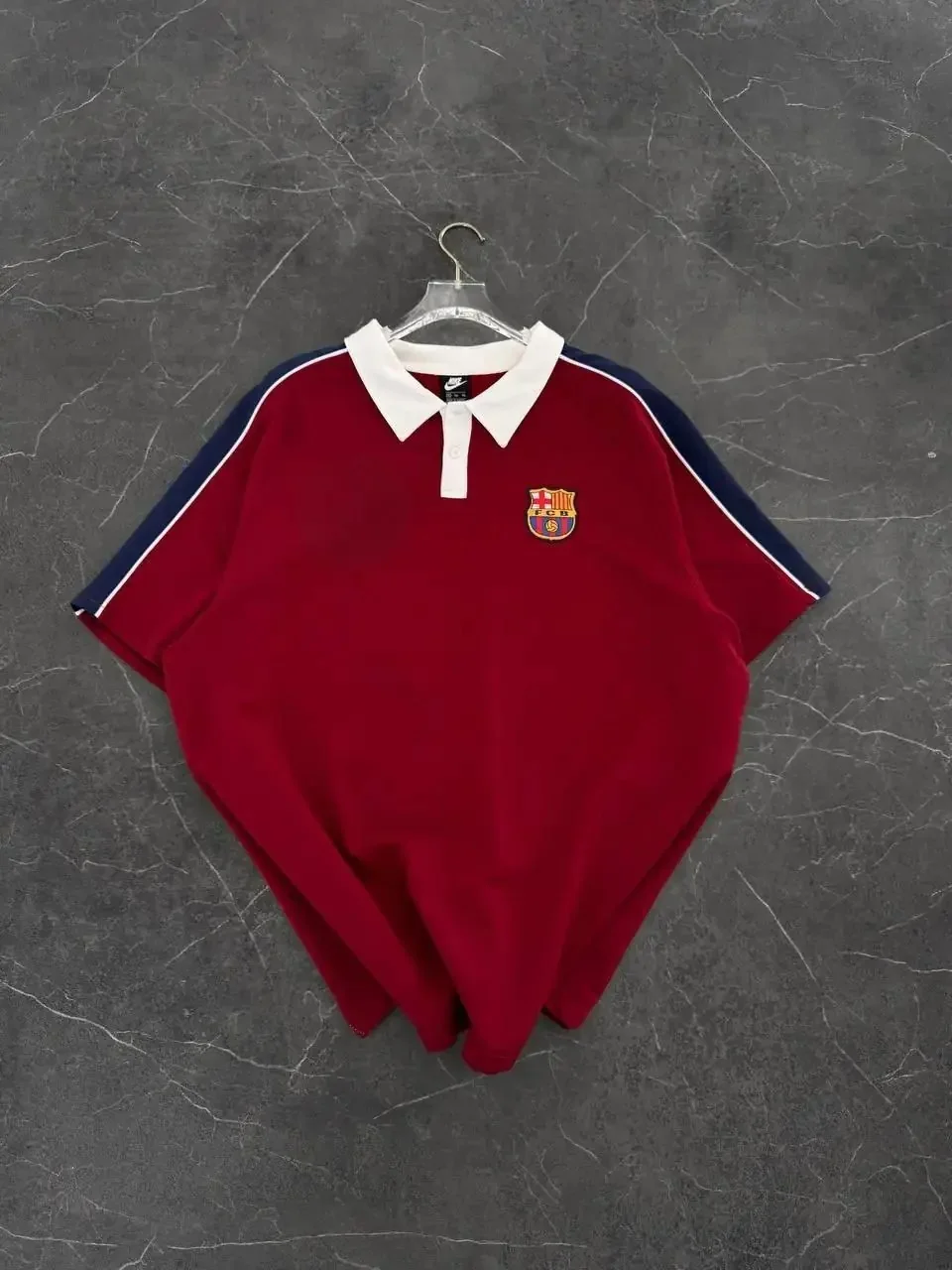 Barça Polo Yaka T-shirt - Kırmızı