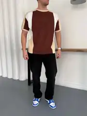 Parçalı Oversize T-shirt 3