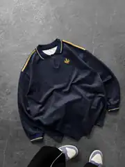 Palamut Nakışlı Yakalı Sweatshirt 2