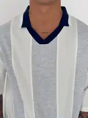 Vintage V Yaka Oversize Tişört 3
