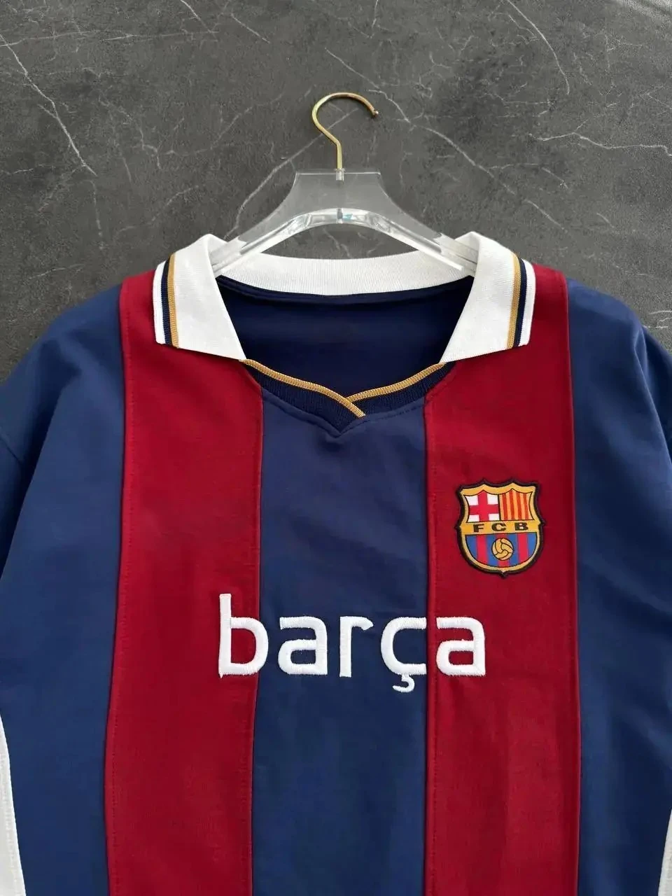 Vintage Bordo Mavi Polo Yaka T-shirt 3