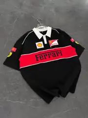 Ferrari Polo Yaka Oversize T-shirt 3