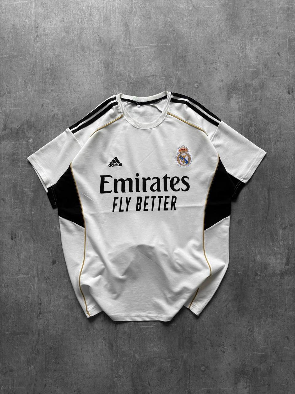 Adds Real Madrd Oversize T-shirt - Beyaz/Siyah