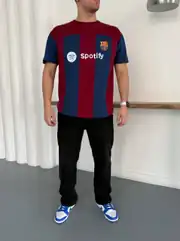Sptfy Barça Bordo Mavi Oversize T-shirt 4