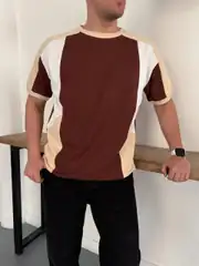 Parçalı Oversize T-shirt 4