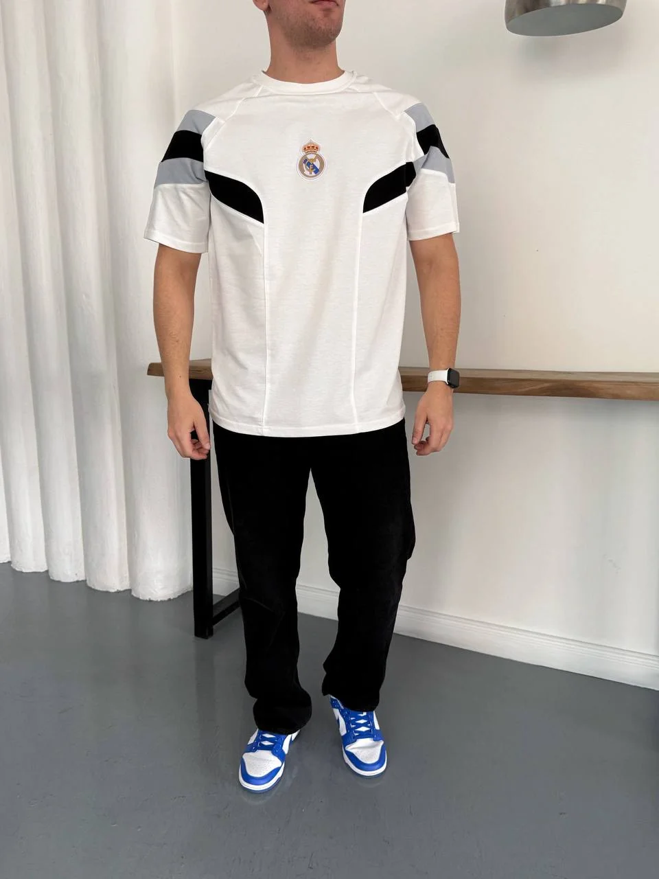 Real Madrd Oversize T-shirt - Beyaz