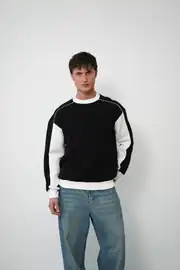 Şerit Detaylı Sweatshirt 3