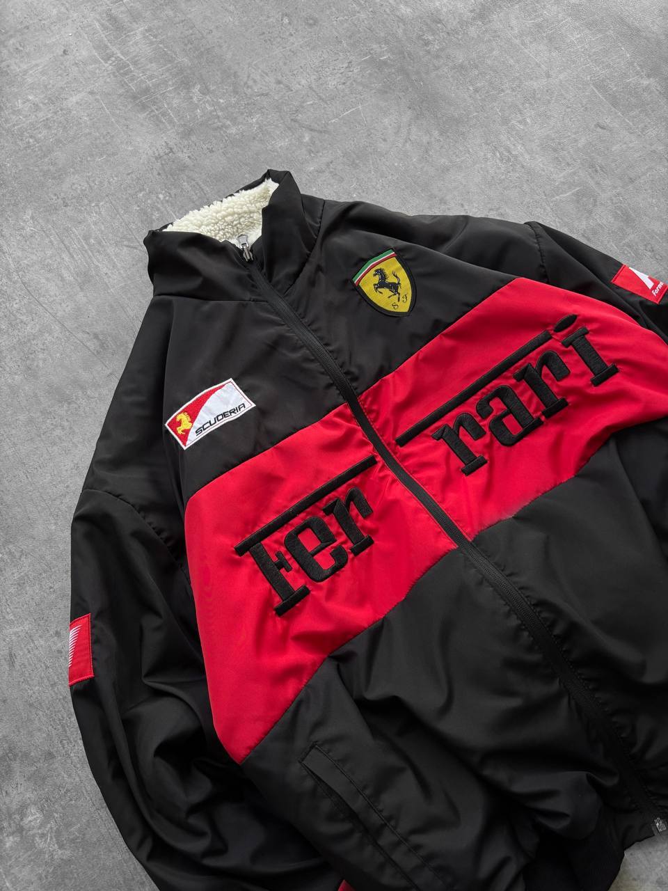 Ferrari Çift Taraflı Mont Siyah 2