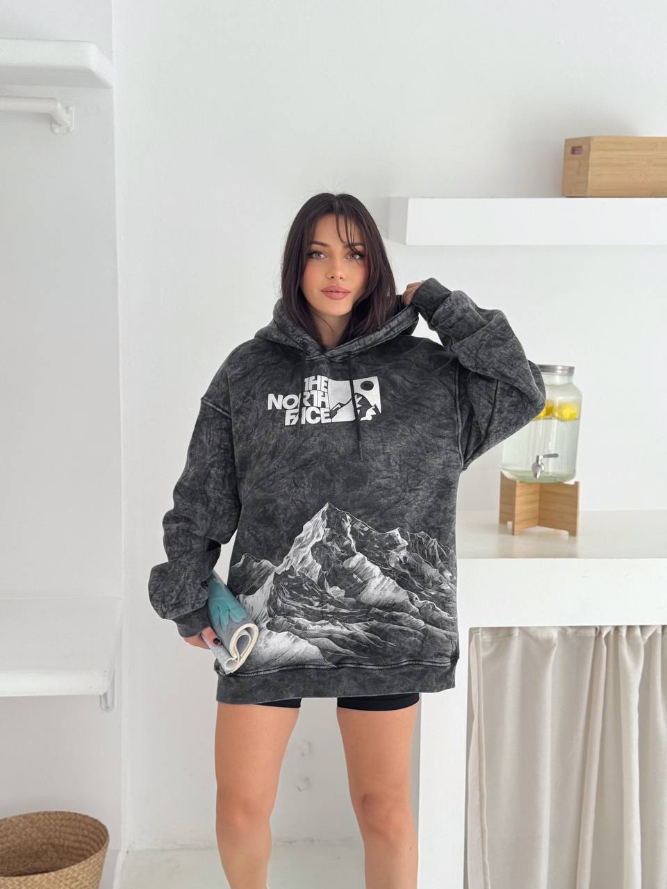 The Nrt Fce Oversize Yıkamalı Hoodie 6