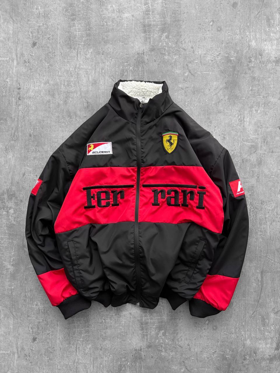 Ferrari Çift Taraflı Mont Siyah